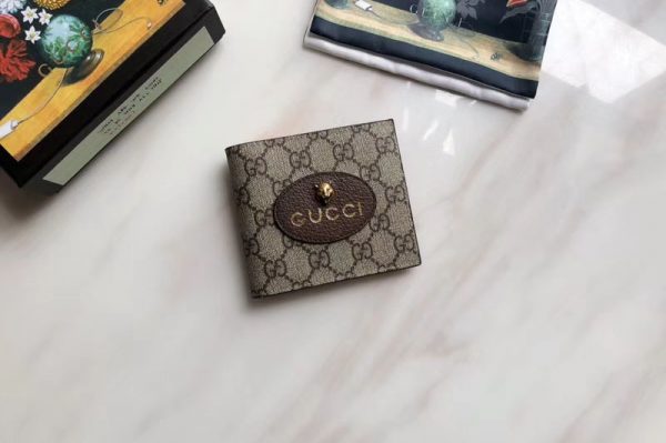 Replica Gucci 473954 Neo Vintage GG Supreme wallet Yellow