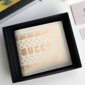 Replica Gucci 510491 Guccy bi-fold wallet White