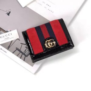 Replica Gucci Ophidia card case 523155 red