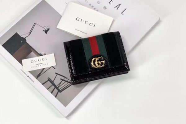 Replica Gucci Ophidia card case 523155 black