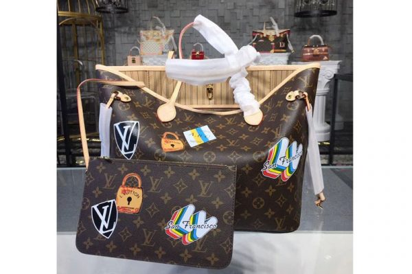 Replica Louis Vuitton M40995 LV Monogram Canvas Neverfull Bags