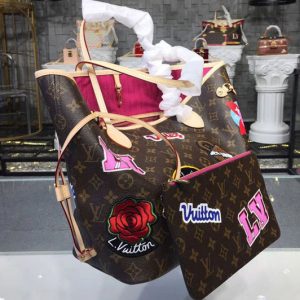 Replica Louis Vuitton M43988 Monogram Canvas Neverfull MM Bags