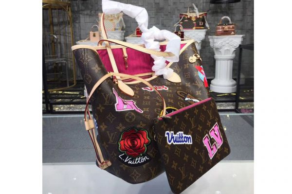 Replica Louis Vuitton M43988 Monogram Canvas Neverfull MM Bags