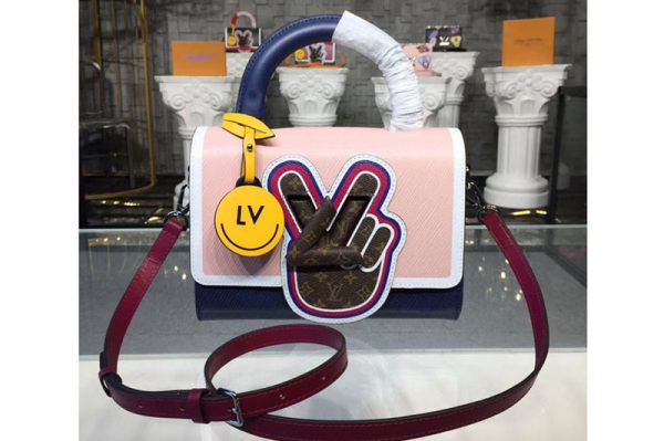 Replica Louis Vuitton M52514 LV Twist MM Epi Leather Bags Pink