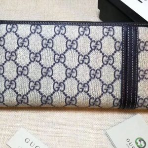 Replica Gucci 291105 GG Supreme Web Zip Around Wallet