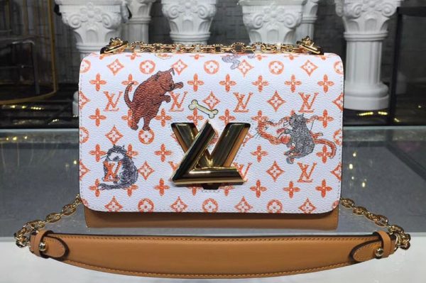 Replica Louis Vuitton M44408 LV Twist MM Transformed Monogram canvas White