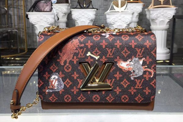 Replica Louis Vuitton M44408 LV Twist MM Transformed Monogram canvas Brown