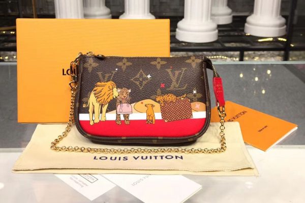 Replica Louis Vuitton M63830 LV Monogram Canvas Mini Pochette Accessoires