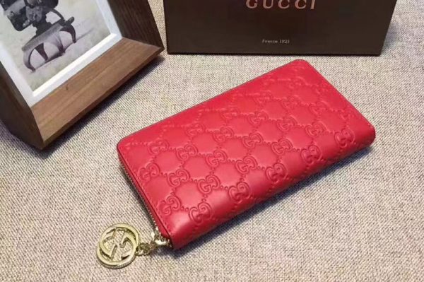 Replica Gucci 409342 Icon Gucci Signature wallet Red