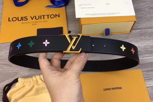 Replica Louis Vuitton M0078U LV New Wave 35mm Belt Black