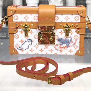 Replica Louis Vuitton M44437 LV Transformed Monogram canvas Petite Malle White