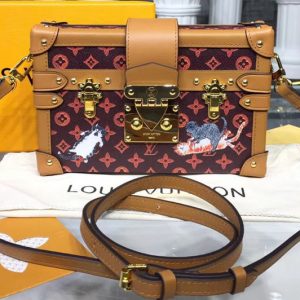 Replica Louis Vuitton M44437 LV Transformed Monogram canvas Petite Malle Brown