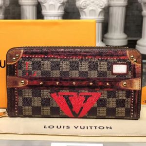 Replica Louis Vuitton M63490 LV Zippy Wallet Transformed Damier canvas