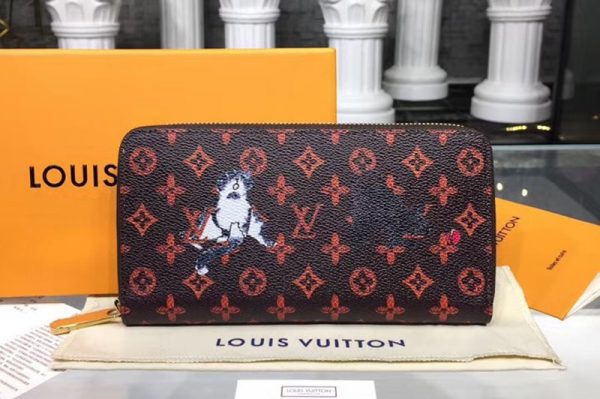 Replica Louis Vuitton M63875 LV Transformed Monogram canvas Zippy Wallet Red