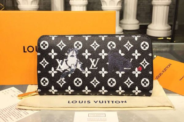 Replica Louis Vuitton M63875 LV Transformed Monogram canvas Zippy Wallet Black