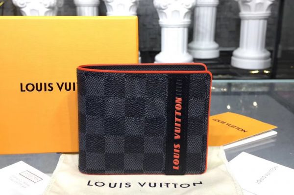 Replica Louis Vuitton N62663 Multiple Wallet Damier Graphite Canvas