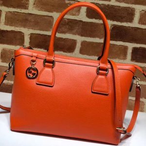 Replica Gucci 449659 2way tote bag bag lady leather Bags Orange