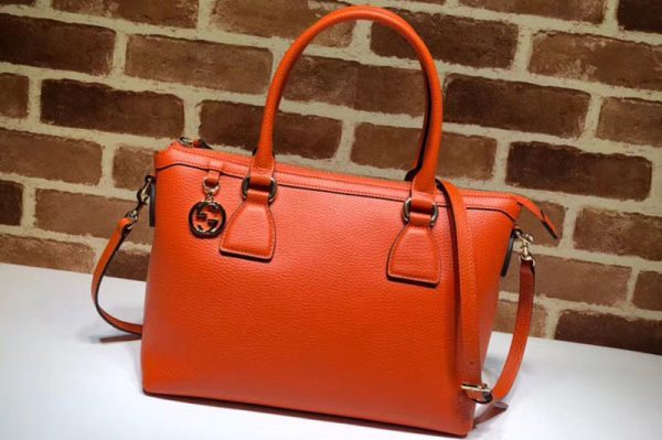 Replica Gucci 449659 2way tote bag bag lady leather Bags Orange