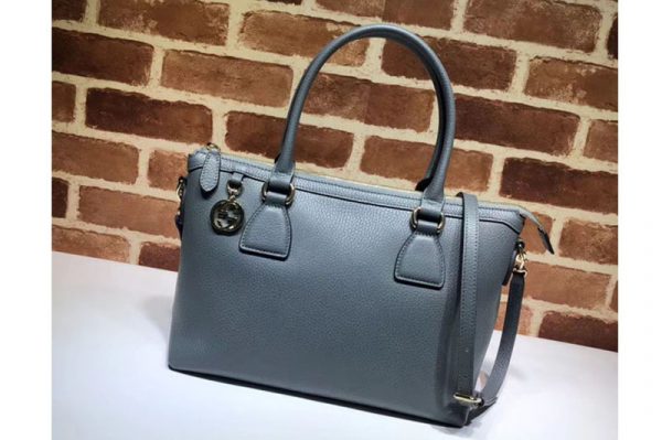 Replica Gucci 449659 2way tote bag bag lady leather Bags Grey