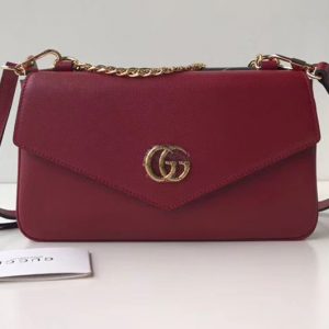 Replica Gucci 524822 Medium double shoulder bags Black/Red