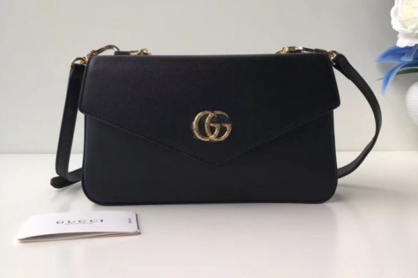 Replica Gucci 524822 Medium double shoulder bags Black/Green