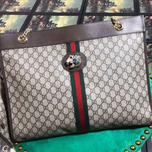 Replica Gucci 537219 Rajah Large Tote Bags GG Canvas