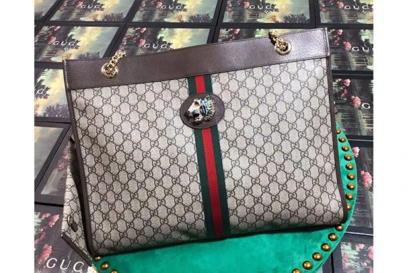 Replica Gucci 537219 Rajah Large Tote Bags GG Canvas