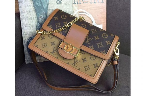 Replica Louis Vuitton M44391 Dauphine MM Bag Monogram Canvas