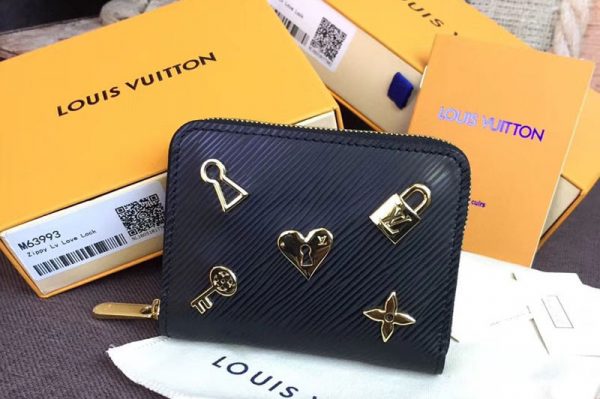 Replica Louis Vuitton M63993 Zippy Coin Purse Epi Leather Black