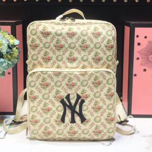 Replica Gucci ‎536724 Medium backpack with NY Yankees patch Flower