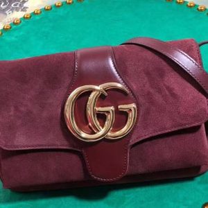 Replica Gucci ‎550129 Arli Small shoulder bags Bordeaux Suede