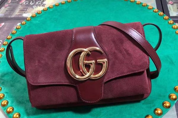 Replica Gucci ‎550129 Arli Small shoulder bags Bordeaux Suede