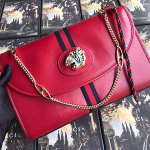 Replica Gucci 564697 Rajah medium shoulder bags Red Leather