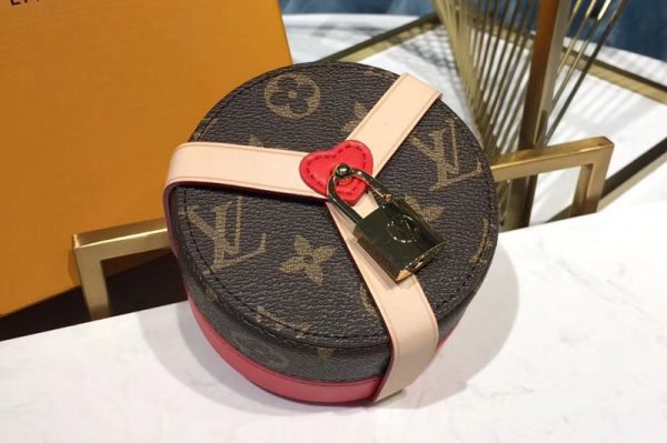 Replica Louis Vuitton GI0353 LV Lock Me Box PM Monogram Canvas Red