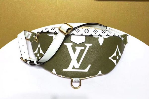 Replica Louis Vuitton M44611 LV Bumbag Monogram Canvas Khaki Green/Beige