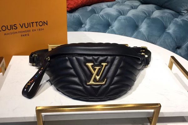 Replica Louis Vuitton M53750 LV New Wave Bumbag Black Leather