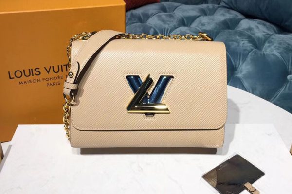 Replica Louis Vuitton M53754 LV Twist MM Bags Epi Leather Galet