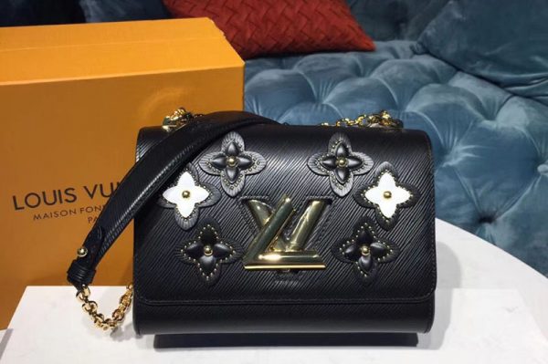 Replica Louis Vuitton M53762 LV Twist MM Bags Epi Leather Black