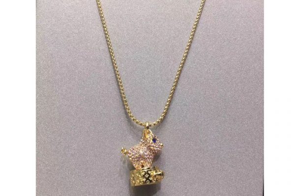 Replica Louis Vuitton M65159 LV Vuittonite Pig Necklace