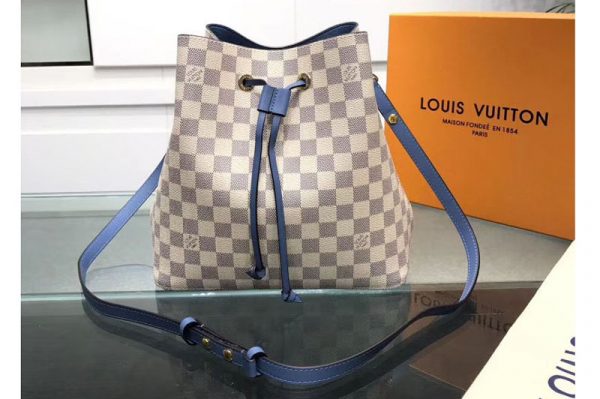 Replica Louis Vuitton N40153 LV Neonoe Damier Azur Canvas Blue