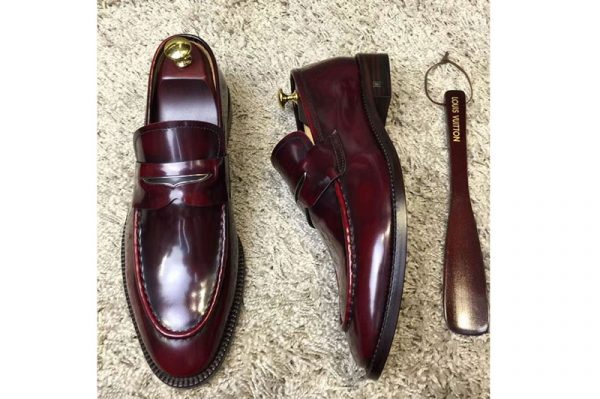 Replica Louis Vuitton 1A3N22 LV Varenne Loafer And Shoes Red Leather