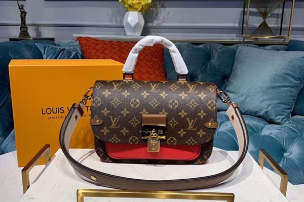 Replica Louis Vuitton M44548 LV vaugirard Bags Monogram coated canvas and grained leather