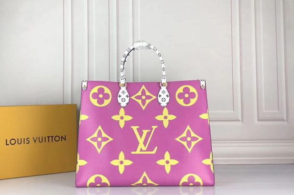 Replica Louis Vuitton M44570 LV Onthego tote bags Monogram coated canvas Vert