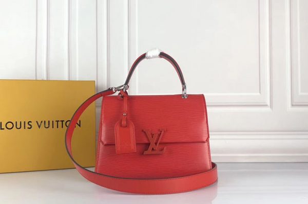 Replica Louis Vuitton M53694 LV Grenelle PM Bags Epi Leather Red