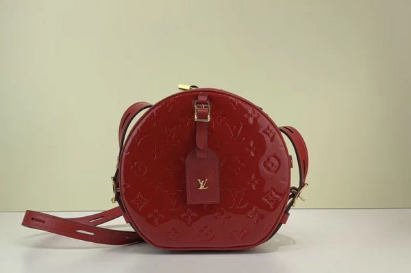 Replica Louis Vuitton M54100 LV Boite Chapeau Souple Bags Red Monogram Vernis Leather