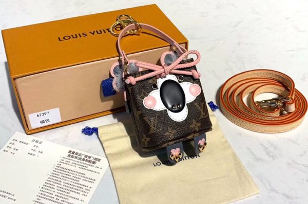 Replica Louis Vuitton M67397 LV Wild Puppet Neonoe Koala Bag Charm and Key Holder