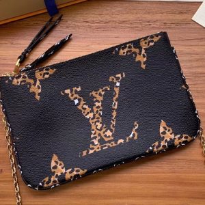 Replica Louis Vuitton M67561 LV Pochette Double Zip Bags Monogram Canvas