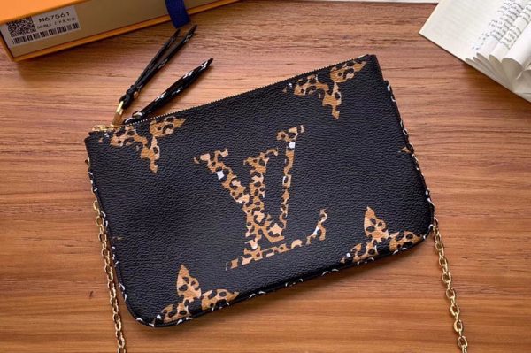 Replica Louis Vuitton M67561 LV Pochette Double Zip Bags Monogram Canvas