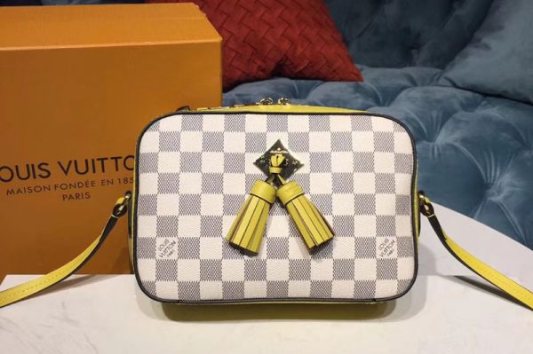 Replica Louis Vuitton N40154 LV Saintonge Bags Damier Azur Canvas Pineapple