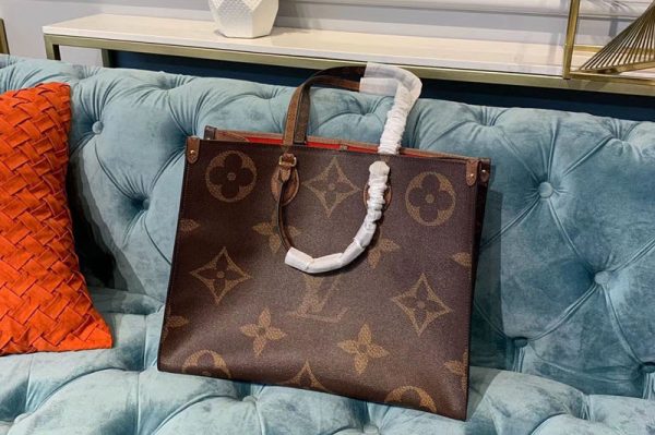 Replica Louis Vuitton M44576 LV Onthego tote bags Monogram and Monogram Reverse Canvas